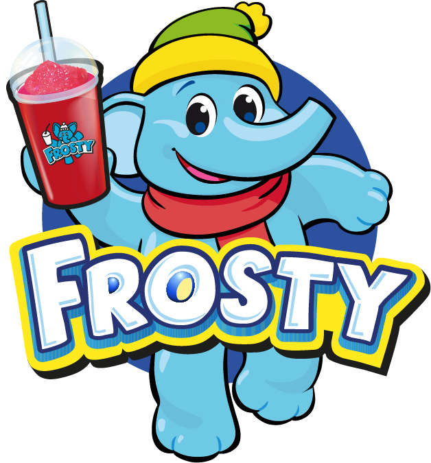 Logo de la marque Frosty, marque de granité au goût incomparable