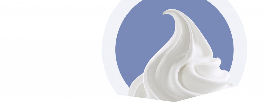 illustration du yaourt glacé Yolive aux ferments probiotiques, délicieux et bienfaisant !