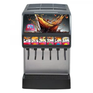 fontaine à soda 6 vannes vue de face