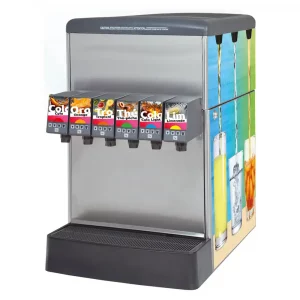 fontaine à soda 6 vannes vue de 3/4