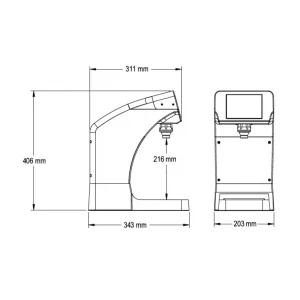 plan et dimensions de la tour de comptoir 8 sodas